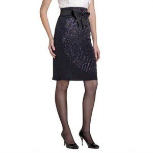 Nanette Lepore Beaded Silk Skirt